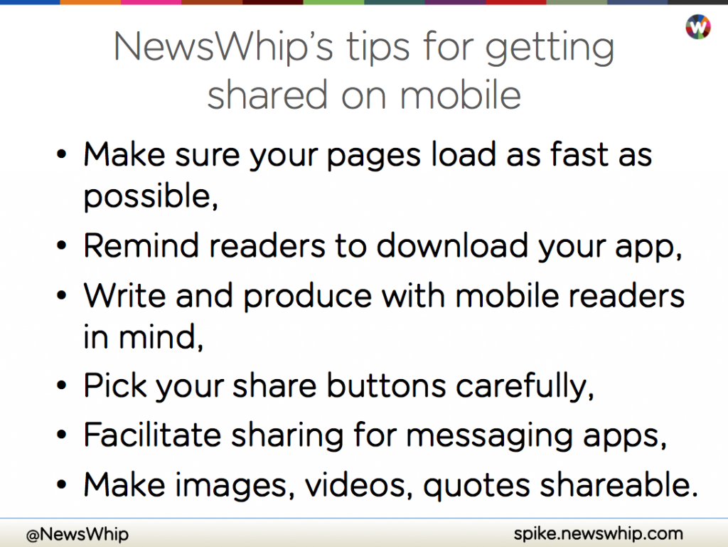tips for getting shared on social