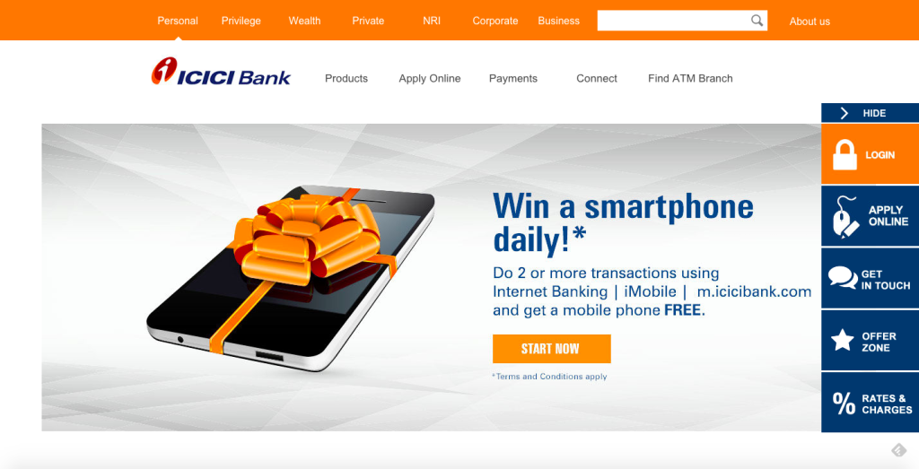 ICICI Bank's engagement as analyzed by NewsWhip