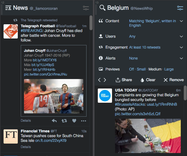 Tweetdeck Search Columns