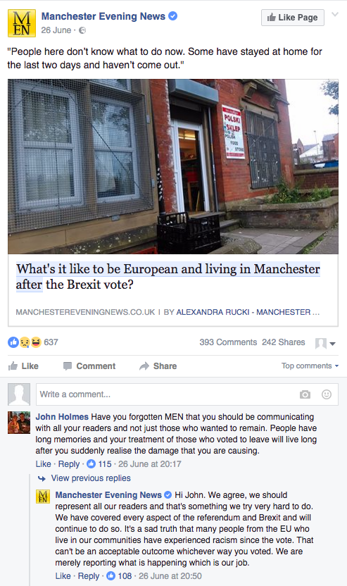 Manchester Evening News on Facebook