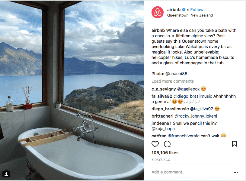 airbnb instagram strategy