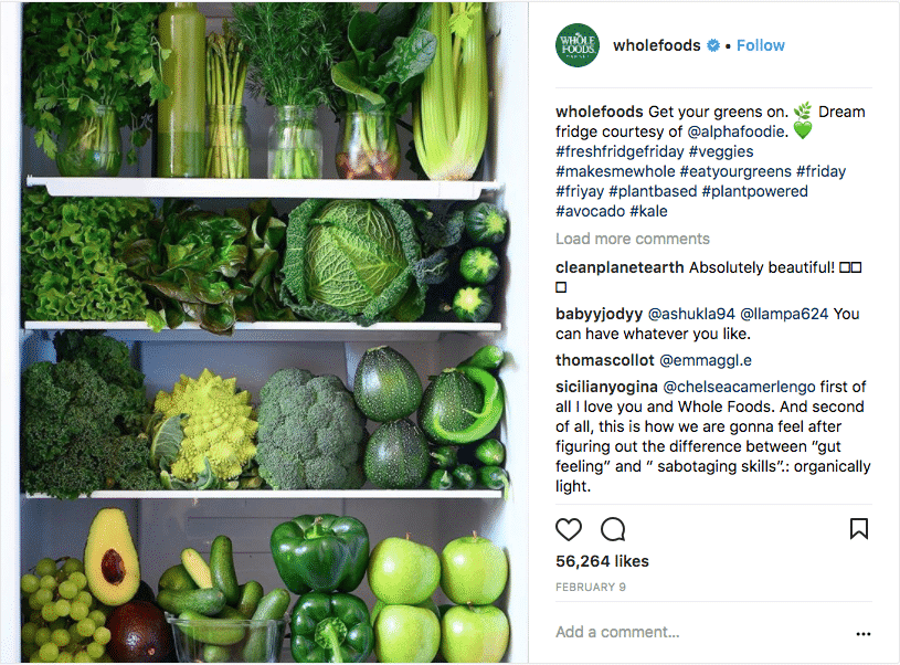 whole foods instagram strategy