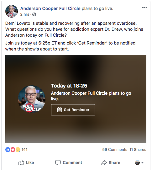 Anderson Cooper Full Circle Facebook Watch