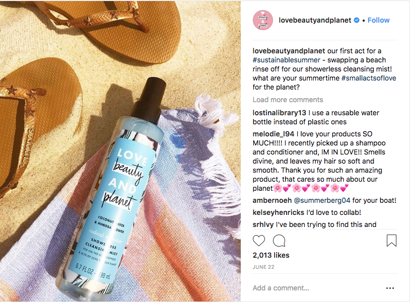 Love Beauty Planet Sustainable