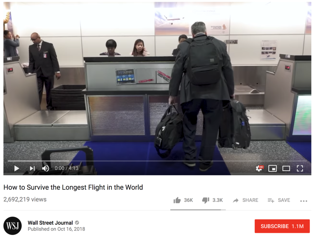 Wall Street Journal flight