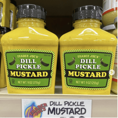 Trader Joes Dill Pickle mustard